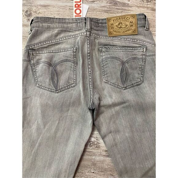 Fiorucci Skinny Fit Jeans Grey Zippered Ankle Women’s Sz 27 Waist - Picture 8 of 9